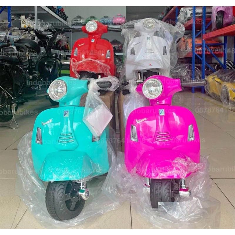 Motor Aki Anak Vespa Pmb M788  Dan M 399 Mainan Anak