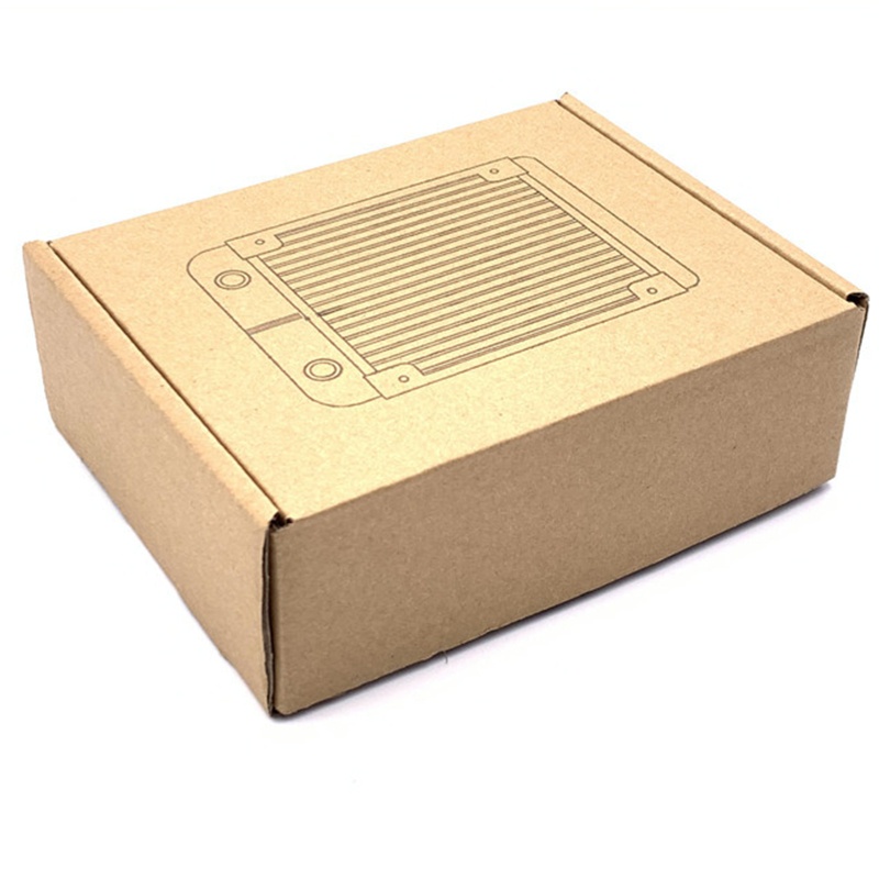 Bt Radiator Penukar Panas 1per4 &quot;Alumunium Murni 10pipa Untuk Komputer PC CPU CO2 Air