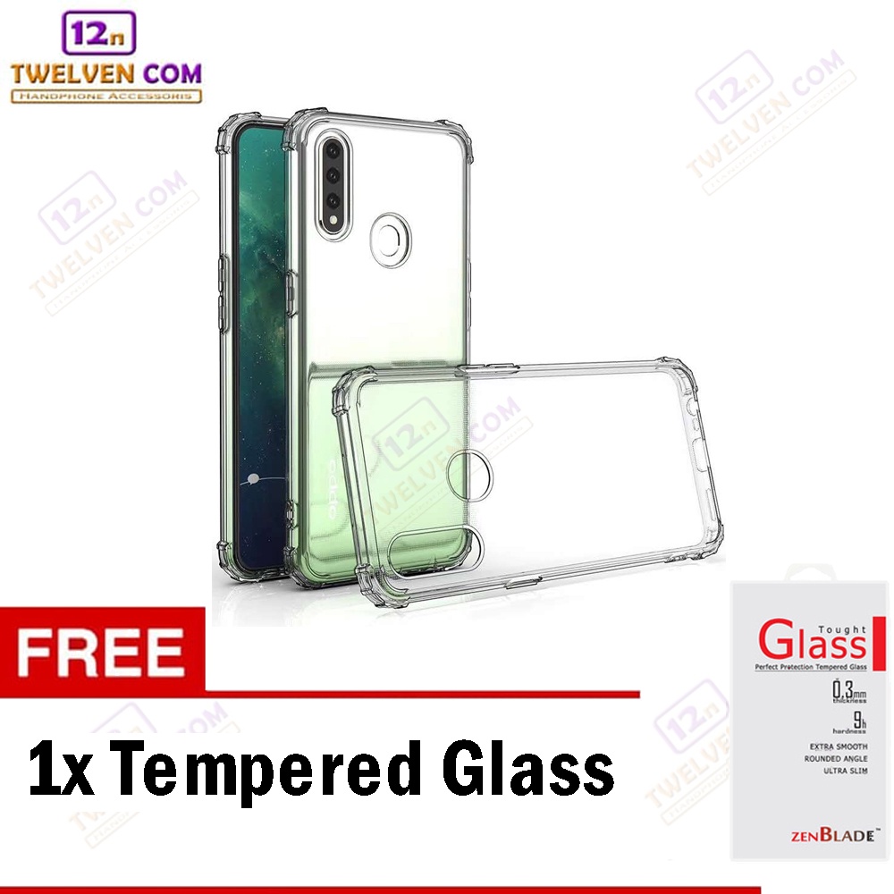 [FLASH SALE] Case Anti Crack Anti Shock Softcase Oppo A31 / Oppo A8 2020 - Free Tempered Glass