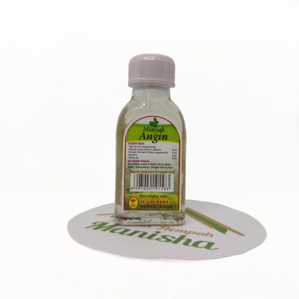 Minyak Angin Asli Murni Al-Ghuroba Kemasan 25 ml