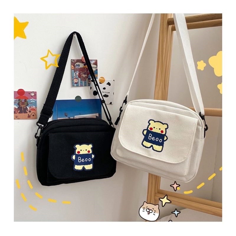 TAS SELEMPANG WANITA BERUANG LUCU / SLING BAG KOREA