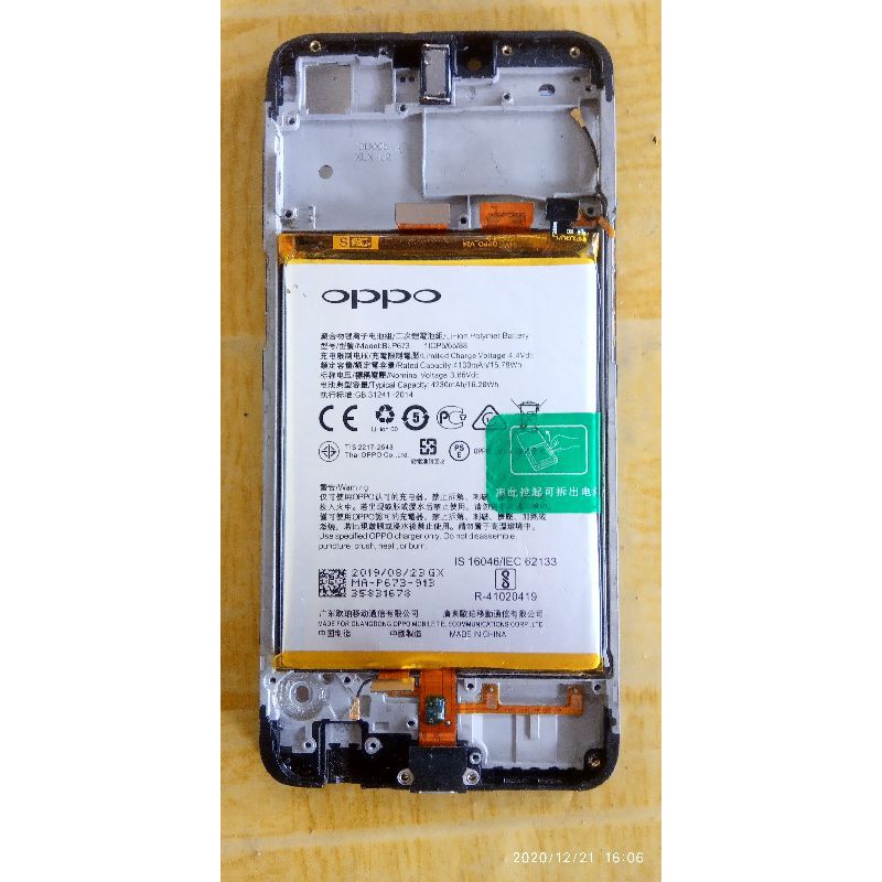 lcd ori cabutan oppo a3s