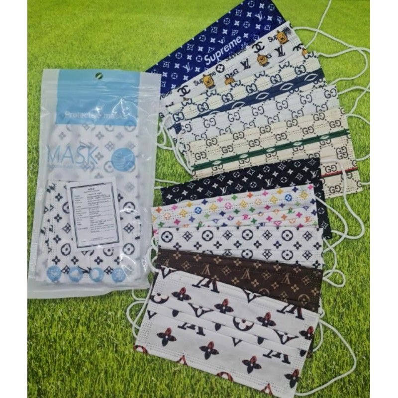 ❤️FREE POUCH ❤️MASKER 3PLY IMPORT FREE POUCH,MASKER MEDIS,MASKER MOTIF BRANDED