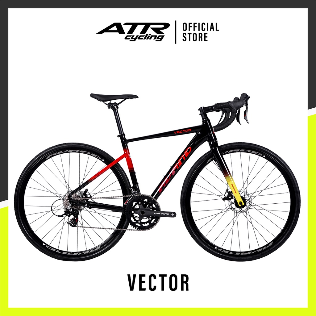 SEPEDA ROAD BIKE AVAND VECTOR RACING 700 - 22 SP (M) (20.1) Black Red
