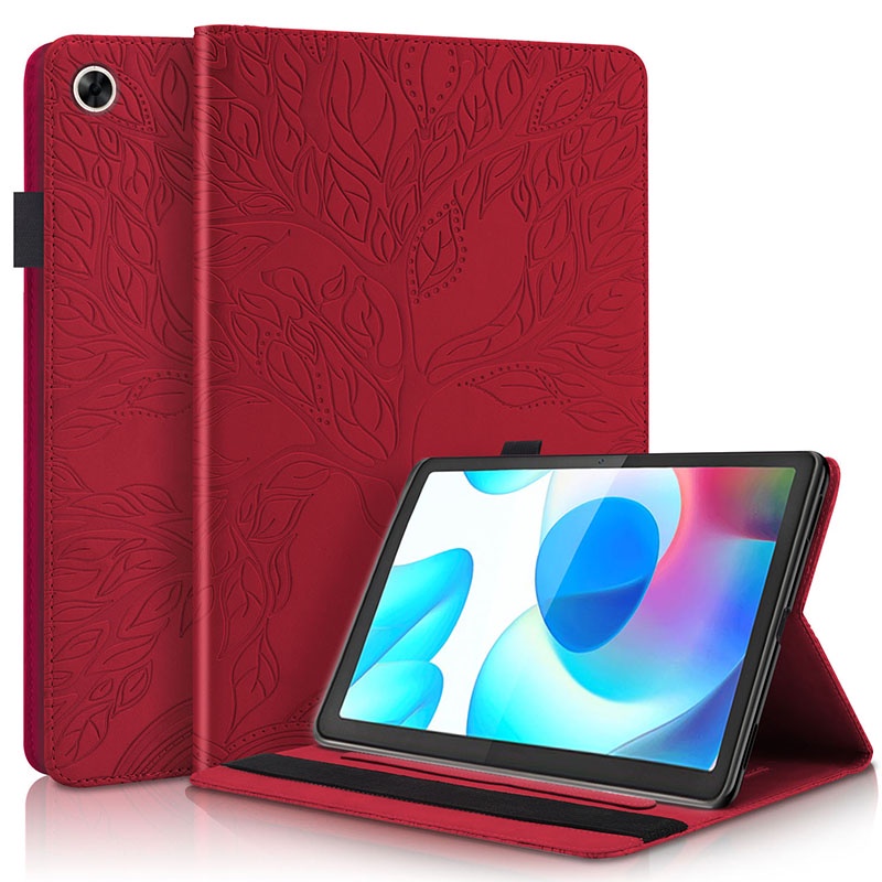OPPO Casing Flipcase Realme Pad 10.4 &quot;10.4&quot; 2021 RMP2102 RMP2103 Bahan Kulit Motif Pohon 3D