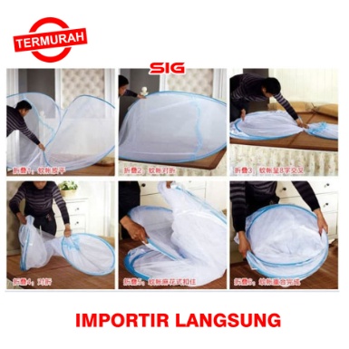 KELAMBU TENDA ANTI NYAMUK TEMPAT TIDUR UKURAN 200X180