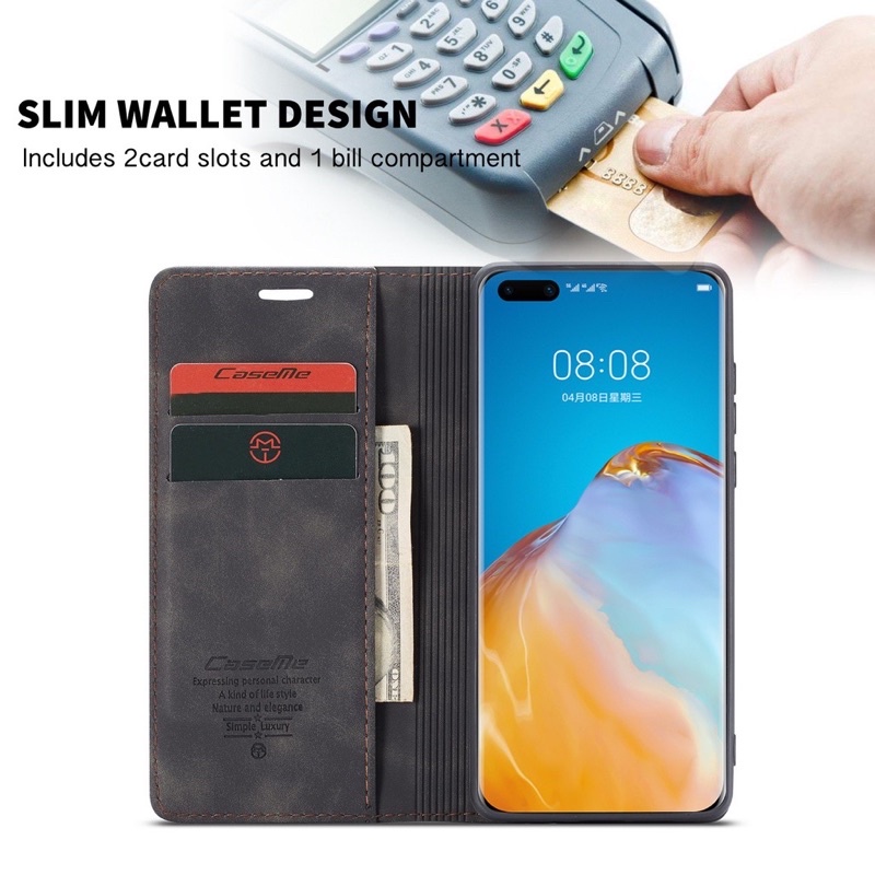 Flip Case Huawei P40 Pro Case CASEME ORIGINAL Case Domper wallet P40 Pro