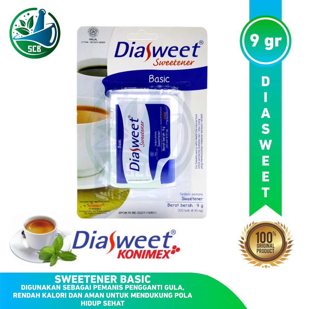 Diasweet Sweetener Basic POT - Pemanis Rendah Kalori