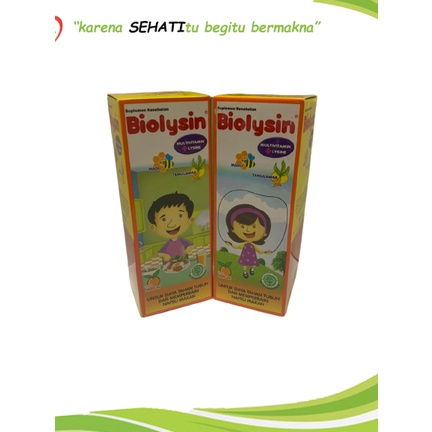 Ampuh Biolysin Sirup 100ml Vitamin Nafsu Makan Anak