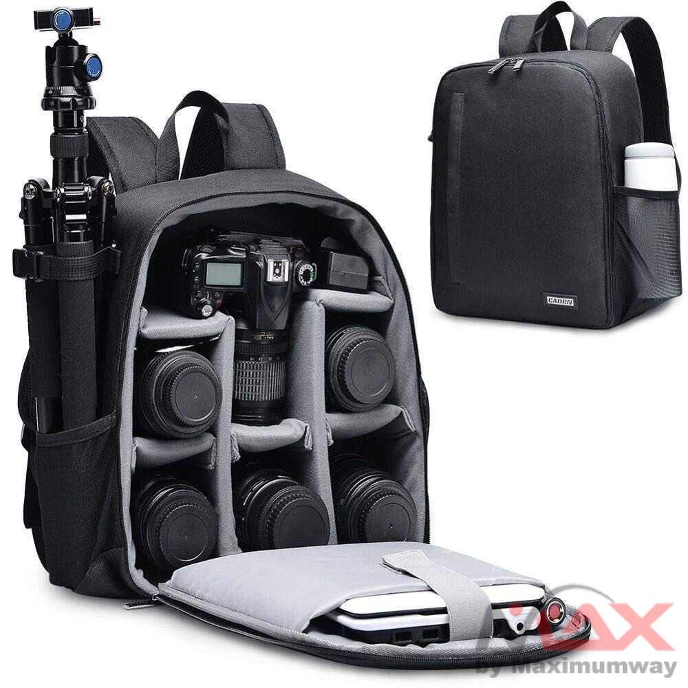 Tas Ransel camera DSLR Anti Air Anti benturan Shockproof Tas Organizer Kamera DLSR penyimpanan