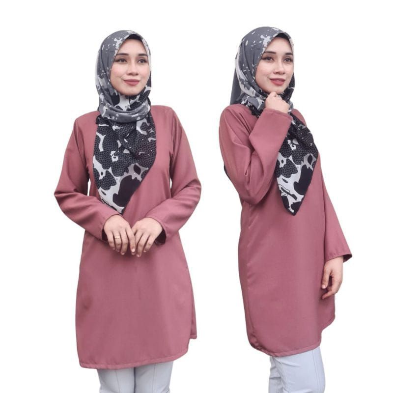 JAVA ART - BLUS TUNIK ATASAN WANITA MODERN LENGAN PANJANG BAJU KERJA BIG SIZE JUMBO BAJU DINAS BAJU NGAJAR ATASAN KERJA SIZE PLUS BAJU MUSLIMAH VIRAL BAJU KURUNG WANITA MELAYU TERBARU SETELAN BATIK WANITA MODERN 2022 BAJU KURUNG MALAYSIA 2022 SERAGAM