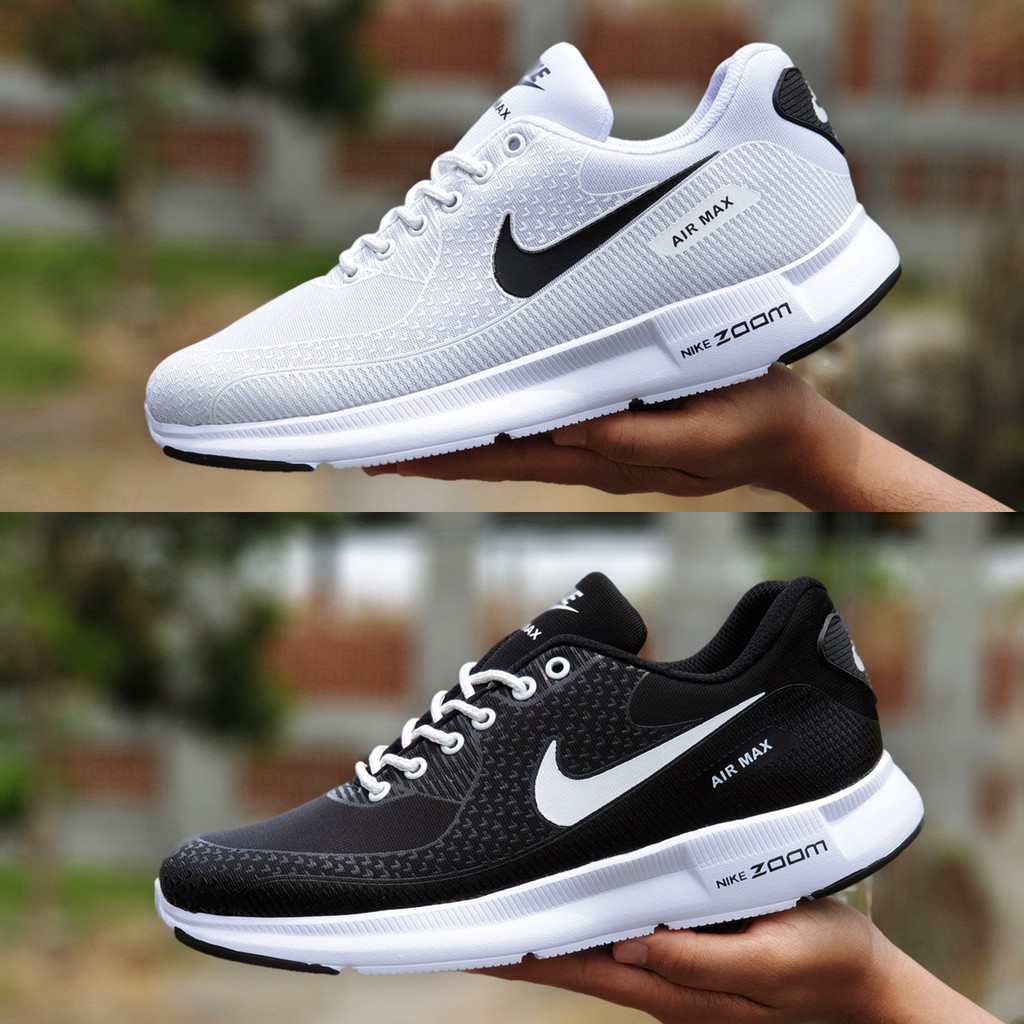 Sepatu Sport Nike Airmax Zoom Grade Ori Full White Putih Sneakers