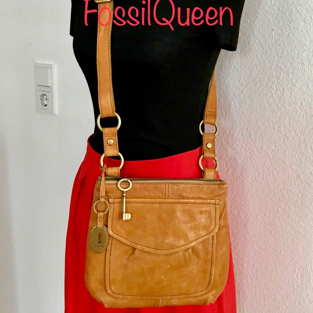 TAS FOSSIL ORIGINAL LEATHER VINTAGE SLEMPANG Second Bekas Ori Asli