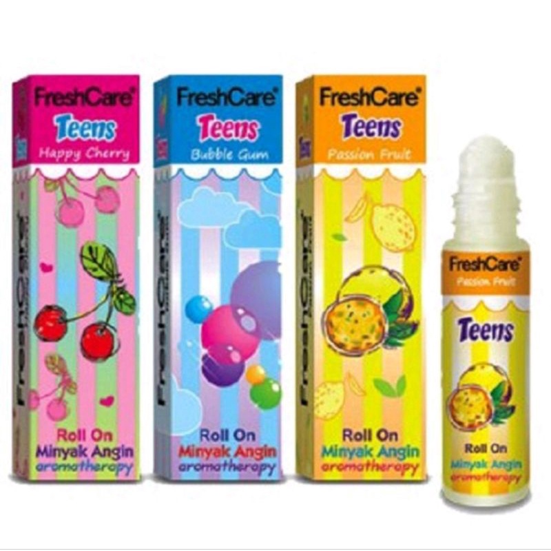 Original FRESH CARE Teens (✔️BPOM) Minyak Angin Aromatheraphy Roll On 10mL | Freshcare Gosok Teen - 