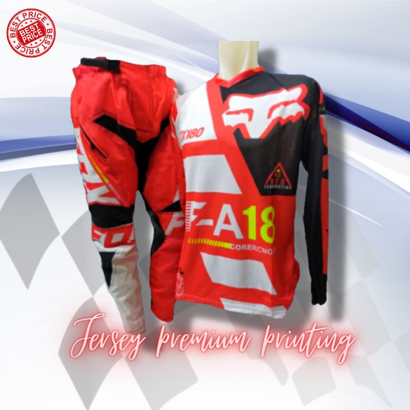 Jersey Set baju trail Cross dan Celana trail ADVENTURE Satu set