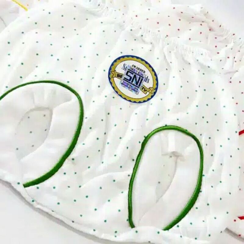 3Pc Celana Bayi Bintik /print putih D5 Pop dan Segi-Celana Bayi 1 Tahunan Motif Bintik/print Murah Berkualitas