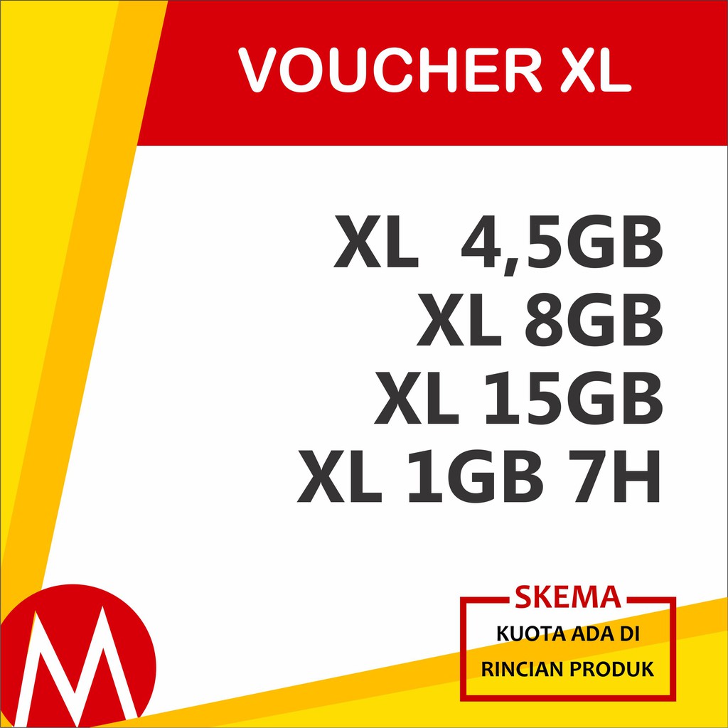 Voucher Vc Vocer Xl Extra Xtra Combo Lite Kuota Data Internet 4 5gb 8gb 15gb