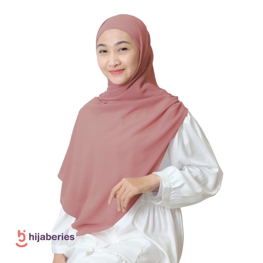 Malaka Pashmina Inner Hijaberies - Pashmina yang menyatu dengan Ciput-Mate Rose