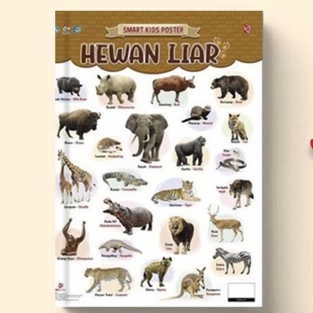 [SALE] POSTER - SMART KIDS POSTER HEWAN LIAR