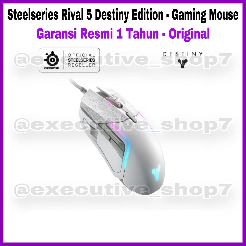 Steelseries Rival 5 Destiny Edition • Gaming Mouse Garansi Resmi 1 Tahun