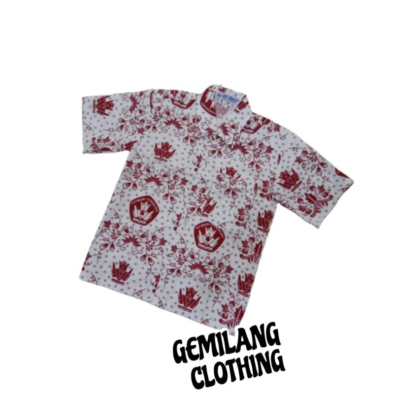 BATIK PENDEK SD // BAJU SERAGAM SEKOLAH ANAK LAKI-LAKI // GEMILANG CLOTHING