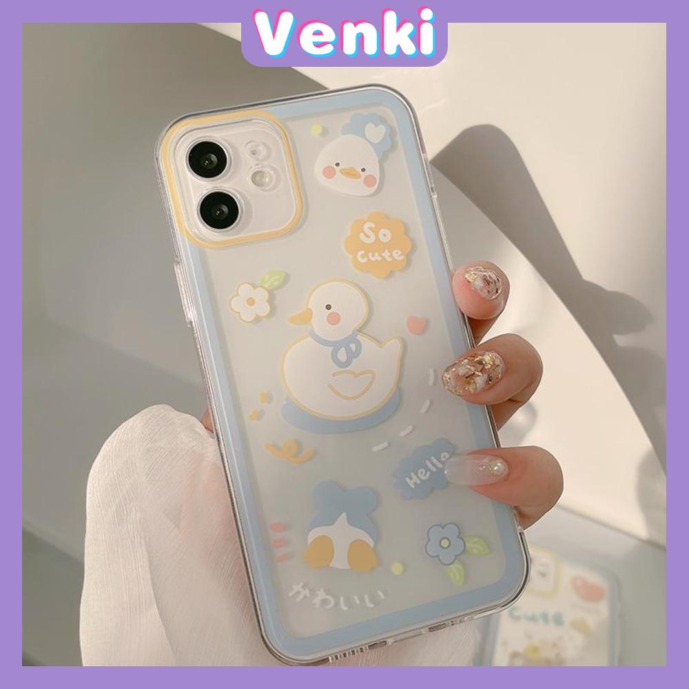 Soft Case Silikon Tpu Transparan Motif Beruang / Bebek Untuk Iphone 13 Pro Max / 12pro / Max / 11 / 7p / 8p / Xs / Xr / Xsmax / 7p / 8p / X