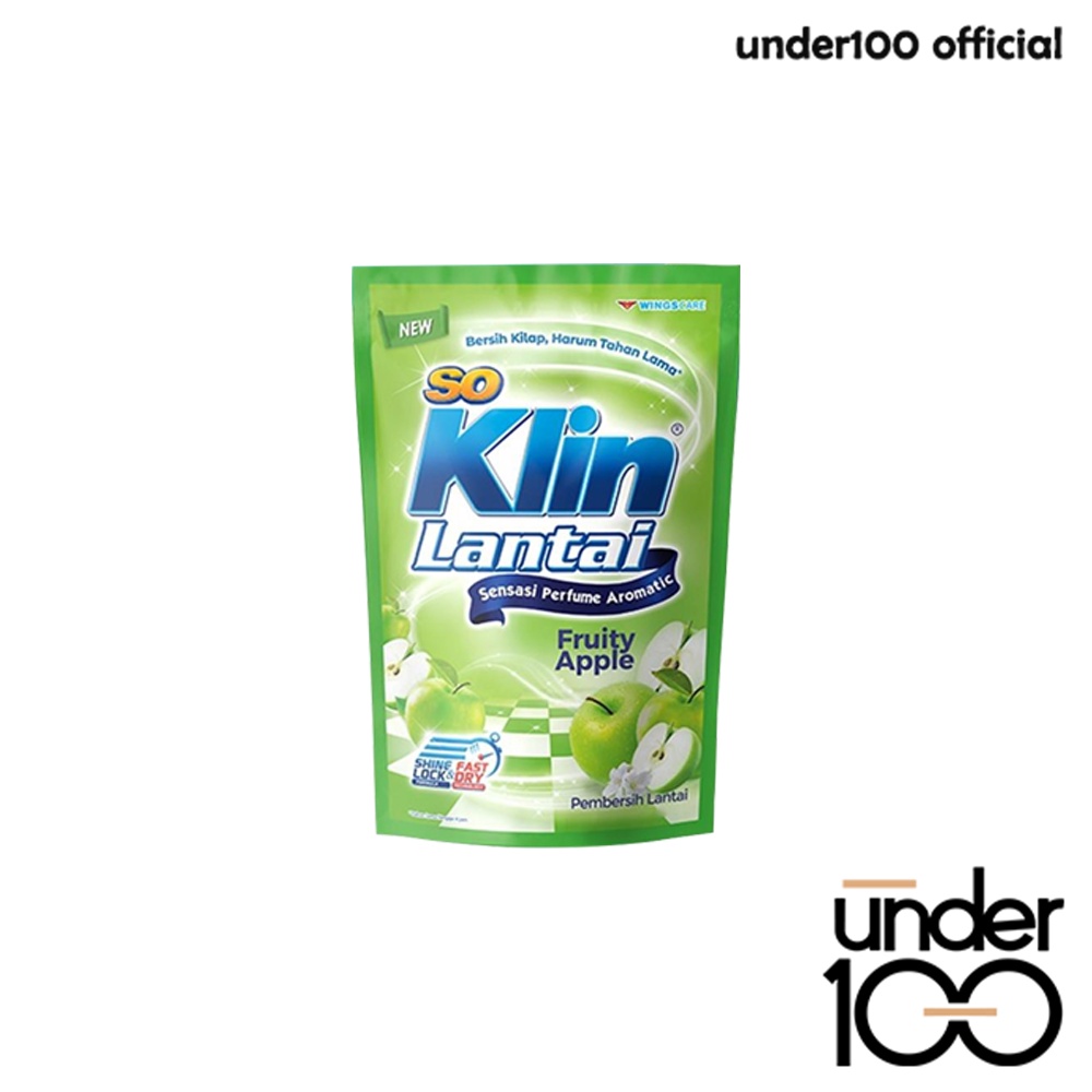 ❤ Under100 ❤ So Klin Lantai Pembersih Lantai 70ml Sachet Kemasan Ekonomis | Citrus Lemon | Sereh | Rose | Apple | Lavender | Fine Fragrance | Soklin | Kemenkes RI