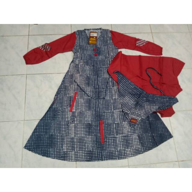 DANNIS SARIMBIT D'MILENIAL ABAYA GAMIS ANAK SIZE 7 disc 20 % harga sdh disc