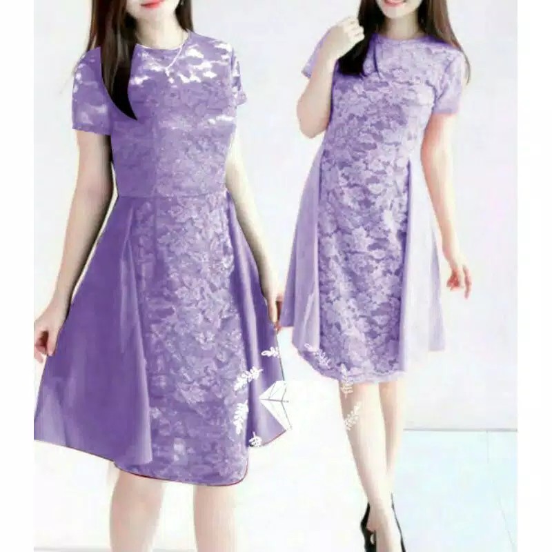 Baju Dress Pesta Natal Wanita Remaja Kondangan Import Murah Trend Kekinian Terbaru 2022 Dres ANASTAS