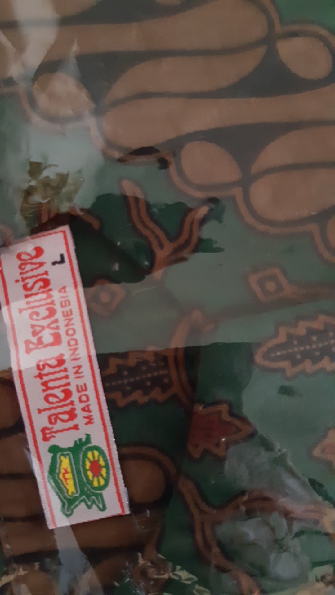 Tey-17 Batik Wanita Asj Sa Hrb026 Kenongo Kemeja Tosca Pendek