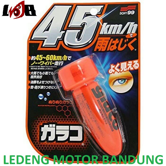 Glaco Roll On 75ml Soft99 Water Rain Pembersih Jamur Kaca Mobil Japan Original