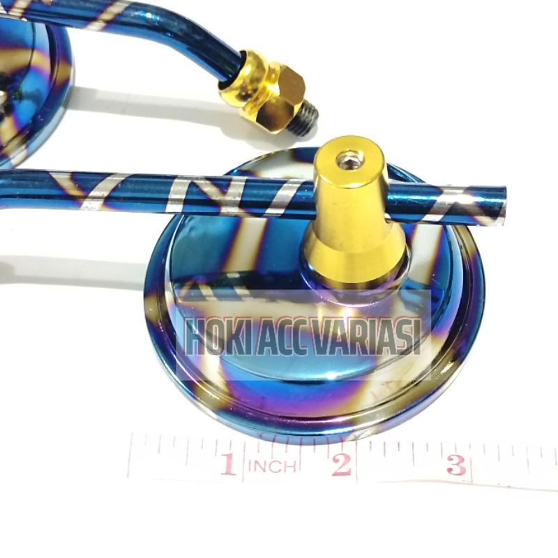 Spion Motor Bulat Sepion Variasi Honda Yamaha Twotone Panjang Tanggung Univesal Beat Scoopy Vario-3