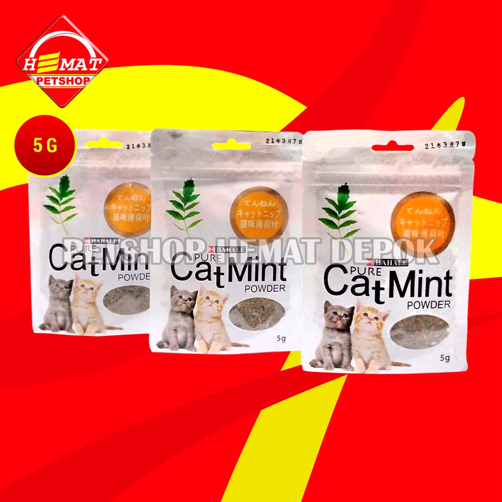 Pure Cat Mint Powder Sachet Cat Nip Serbuk Catnip Kucing