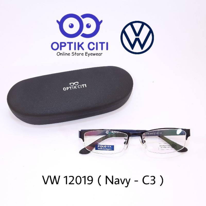KACAMATA TITANIUM RINGAN & LENTUR VOLKSWAGEN 12019 ORIGINAL | HALF FRAME