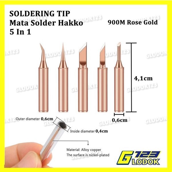 Mata Kepala Solder Station Tool 936 936A 900M 908S Ujung Iron Tip Head