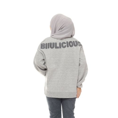 Sweater Oversize Wanita Licious Grey Misty