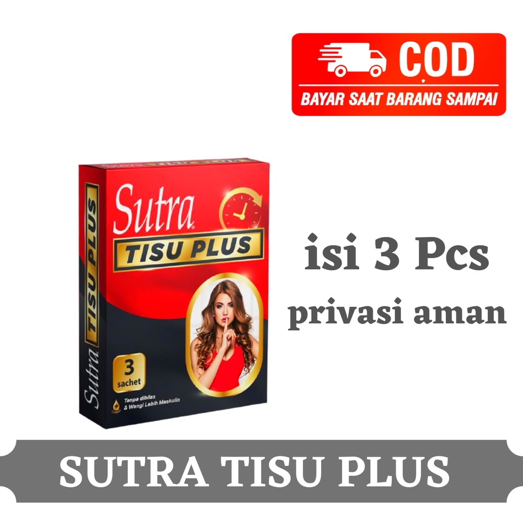 Sutra Tisu Plus Tissue Magic Man Power Tissu Antiseptic - 3 Pcs