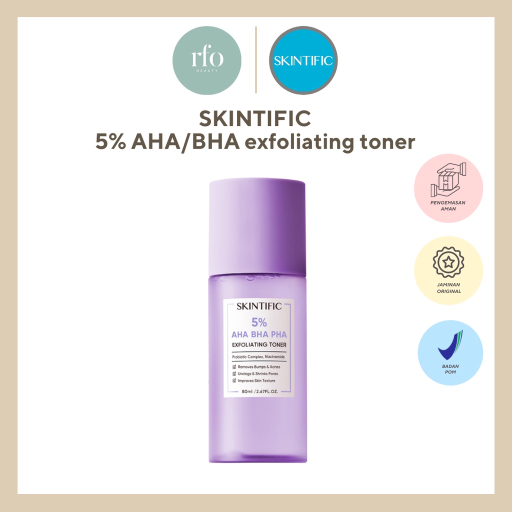 SKINTIFIC 5% Aha Bha Pha Exfoliating Toner