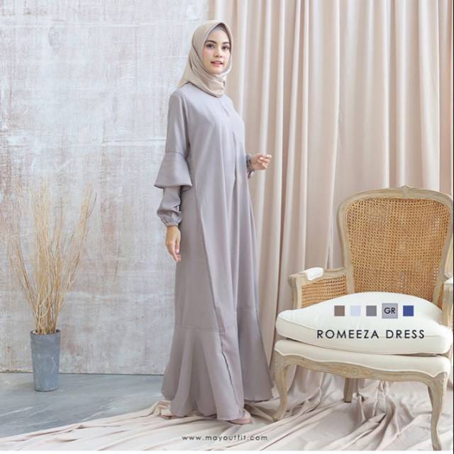 Romeeza Dress Grey by Mayoutfit