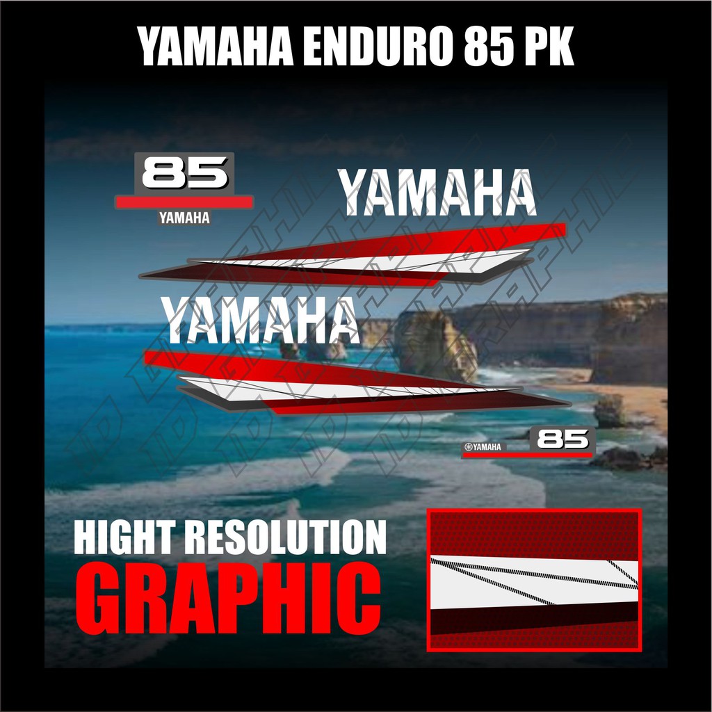 STICKER STIKER YAMAHA ENDURO 85 PK MESIN TEMPEL YAMAHA ENDURO