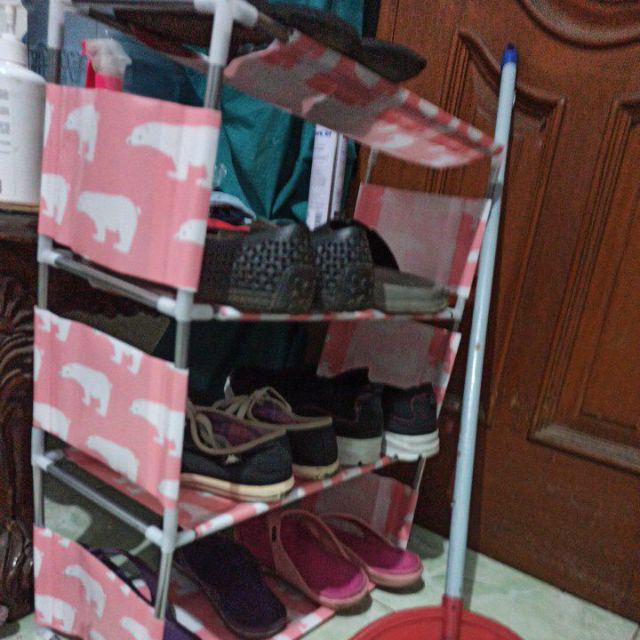 Rak Sepatu 4 Susun Motif Lucu