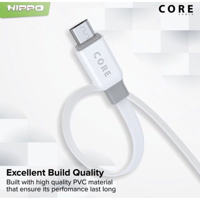 KABEL DATA HIPPO CORE MICRO 1 METER KABEL DATA SUPPORT QUICK CHARGER