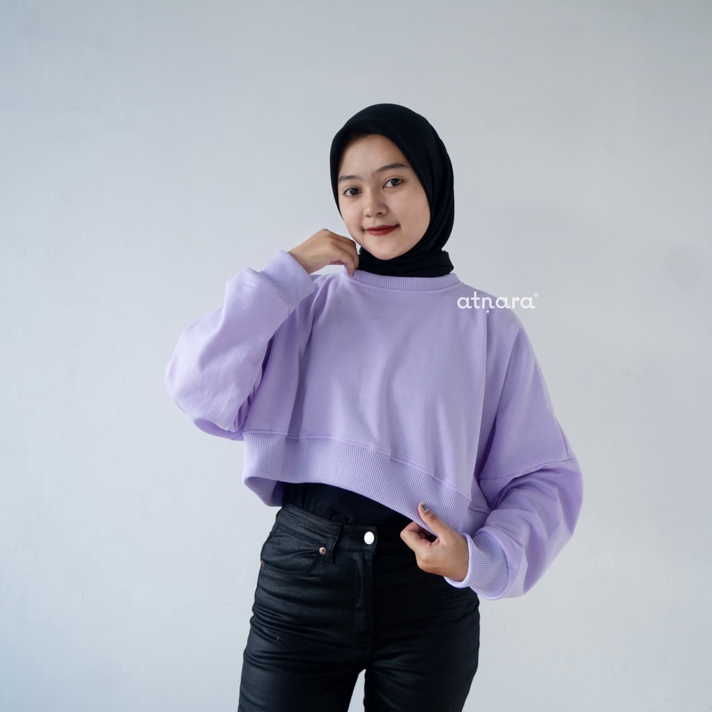 Nara Grosir - Real Crop Sweater l Sweater Wanita