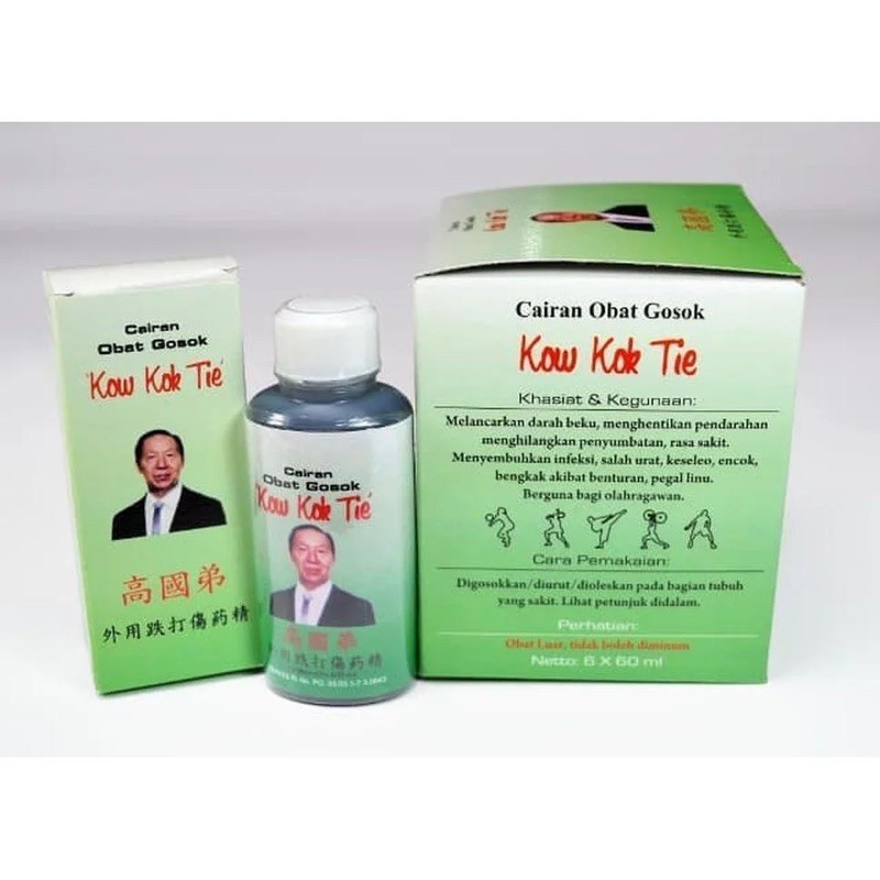 BPOM Obat gosok Kow Kok Tie 60 ml ASLI TIDAK PANAS MUDAH MERESAP