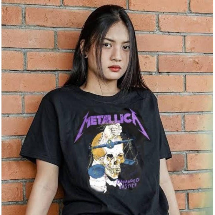 Kaos murah Kaos distro murah baju  distro pria t-shirt murah combed30s metalica