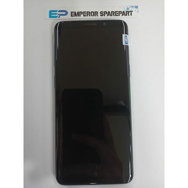 LCD MODULE SAMSUNG S9 SM-G960 BLACK ORIGINAL 2 ND COPOTAN + FRAME