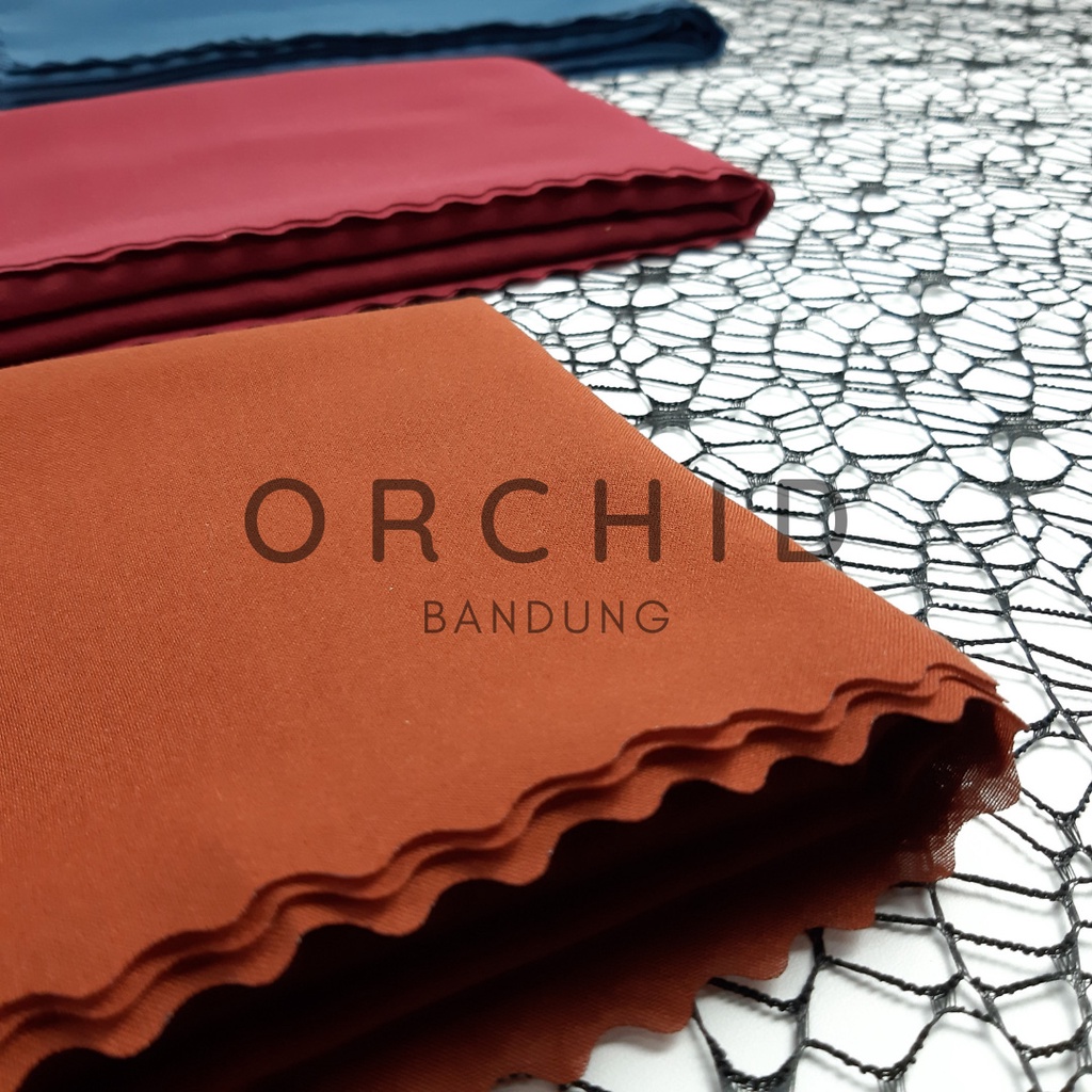 Hijab Segi Empat Polos VOAL SAHARA (Ukuran 120 cm) | Laser Cut | Hijab Jilbab Kerudung byORCHID
