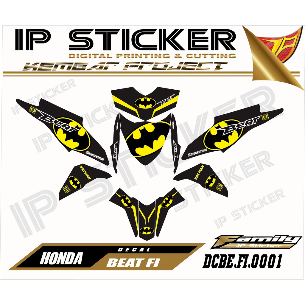 Decal Beat Fi Fullbody Dekal Stiker Sticker Beat Fi Desain BATMAN