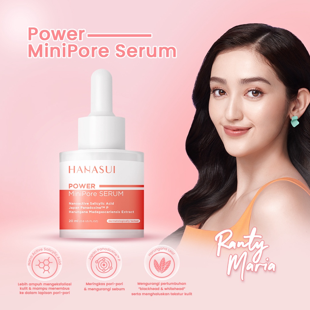 HANASUI SERUM (NEW) POWER PEELING/ BRIGHT / BARRIER/ BAKUCHIOL/ MINI PORE / GOLD/ ACNE SERUM/ VITAMIN C/ COLLAGEN