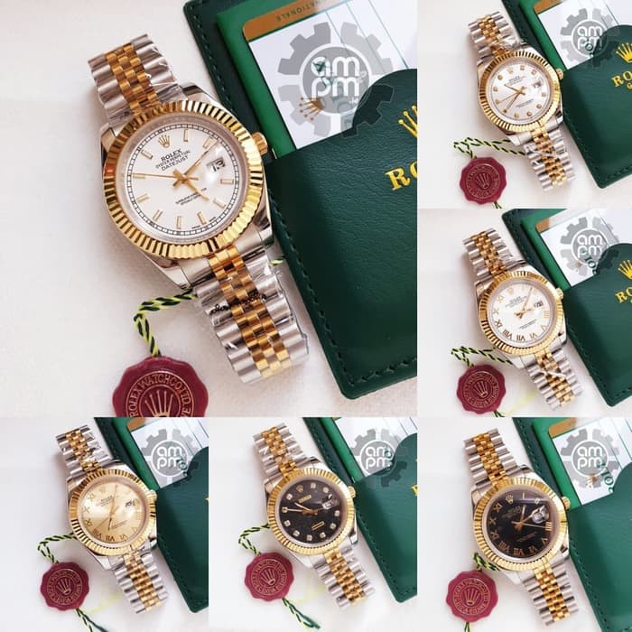Suplier Jam Rolex Oyster Perpetual Datejust Man Automatic Gold Two